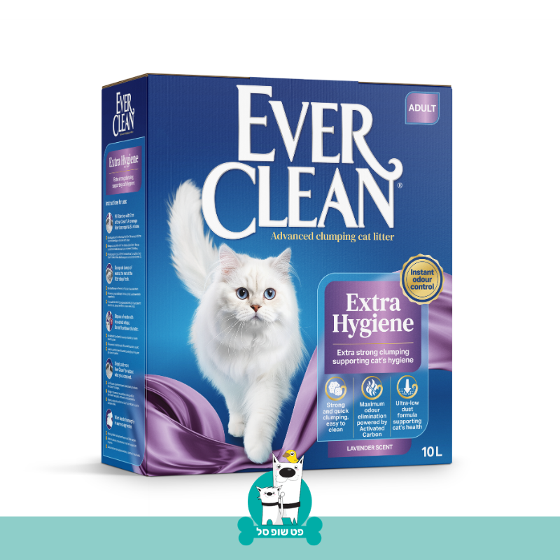 EVER CLEAN חול פרימיום בניחוח לבנדר - חול לחתולים