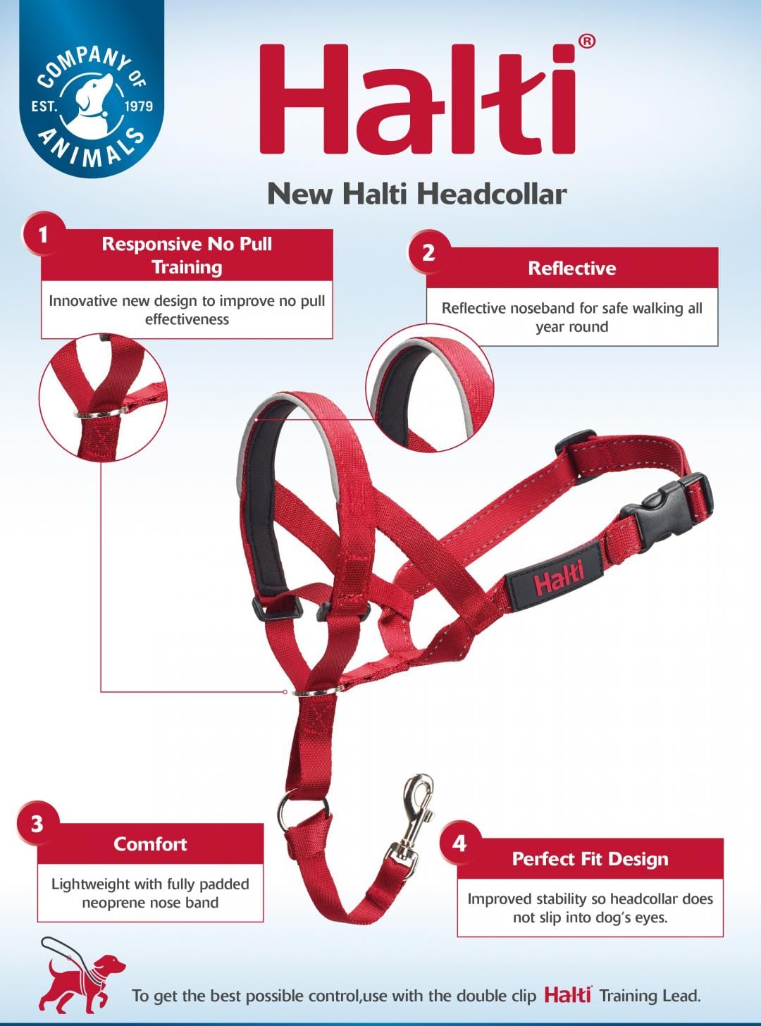 6 Halti Headcollar New 2019 Flyer Features and Benefits
