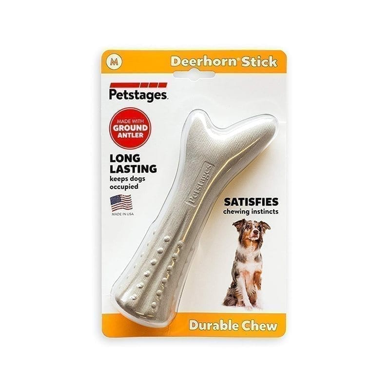 petstages deerhorn medium dog toy