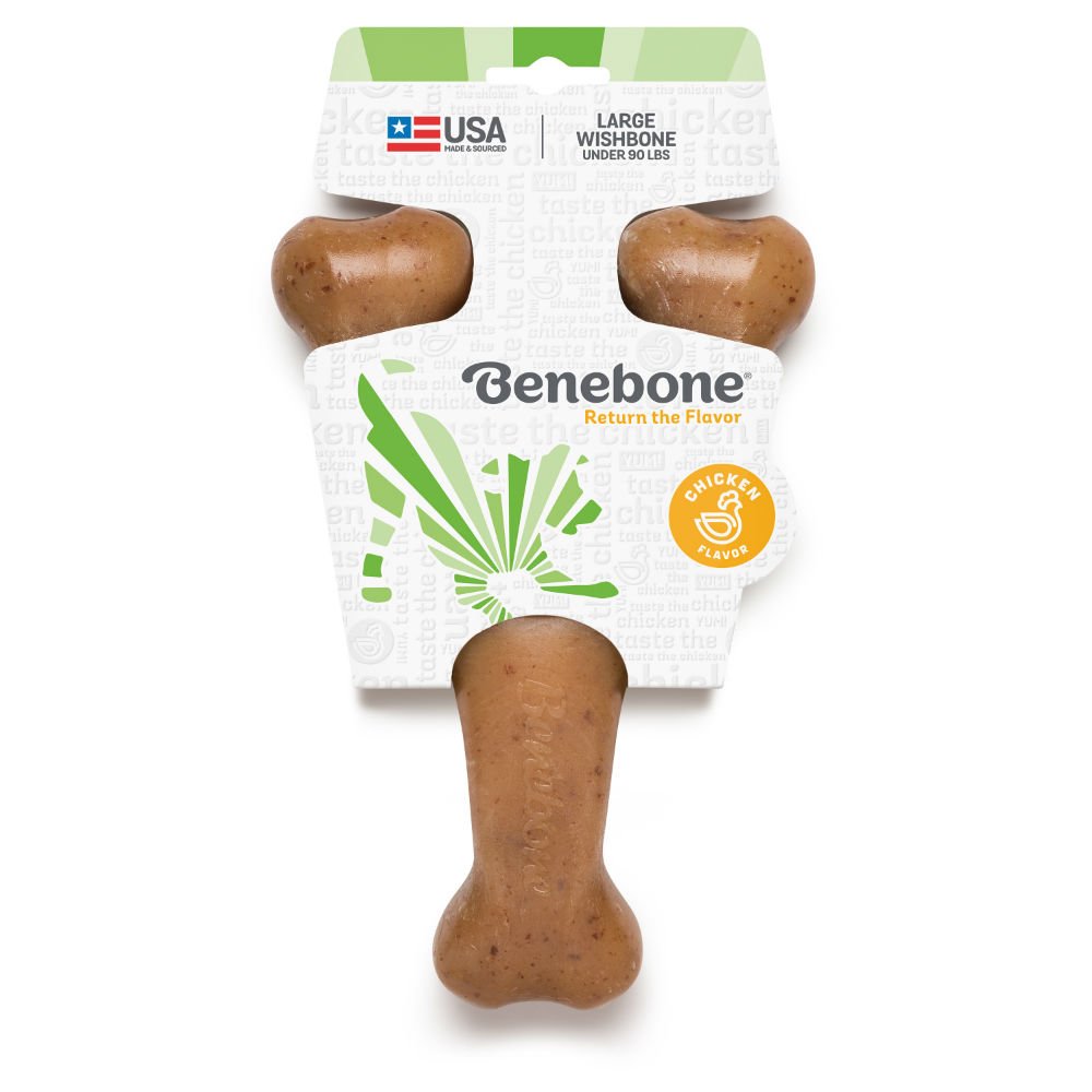  Benebone USA Wishbone Chicken בנבון עצם ווישבון דנטלית בטעם עוף צעצוע לעיסה מבית חברת בנבון