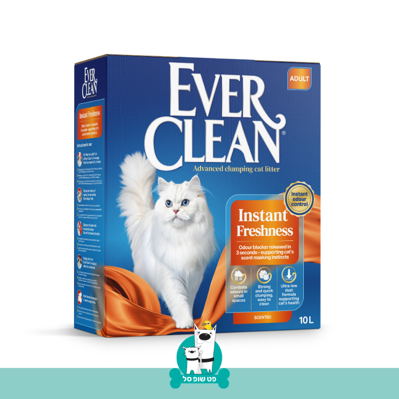 EVER CLEAN חול Fast Acting לנטרול ריחות מהיר - חול לחתולים