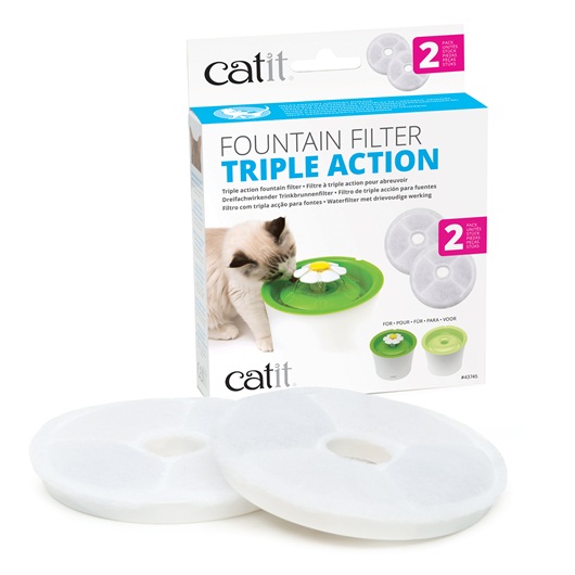 Catit 43745 2 0TripleActionFilter 2pack P Int