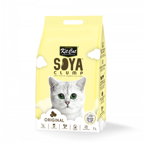 Kit Cat Soyabean Original חול סויה אקולוגי לחתול מבצע פטשופסל פטשופטבע