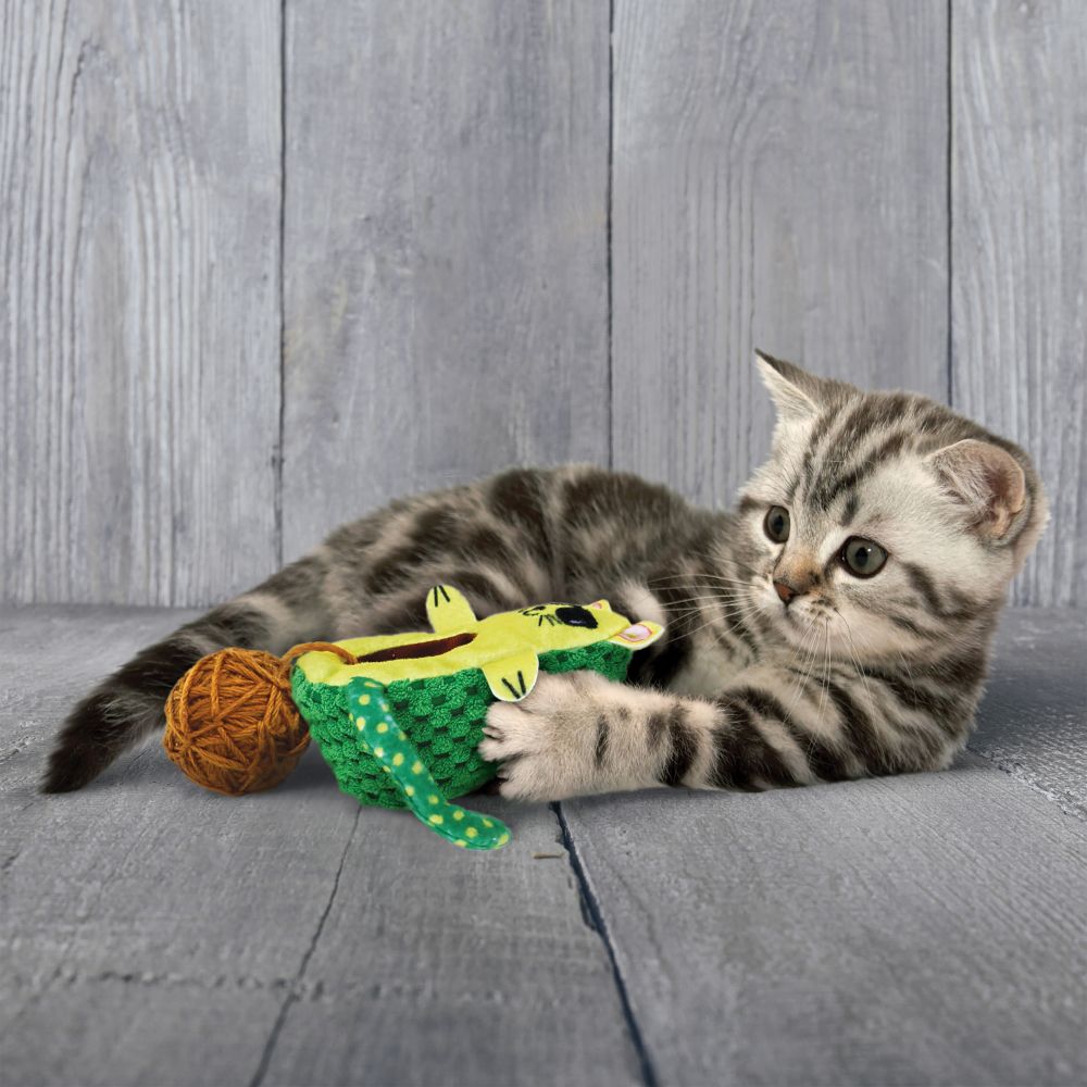 CA462 CA קונג צעצוע לחתול שנים באחד כדור בובה חתולים משחק מבצע פטשופסל פטשופטבע