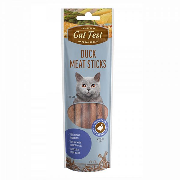 CatFest Duck meat stics for cats, 45g.
