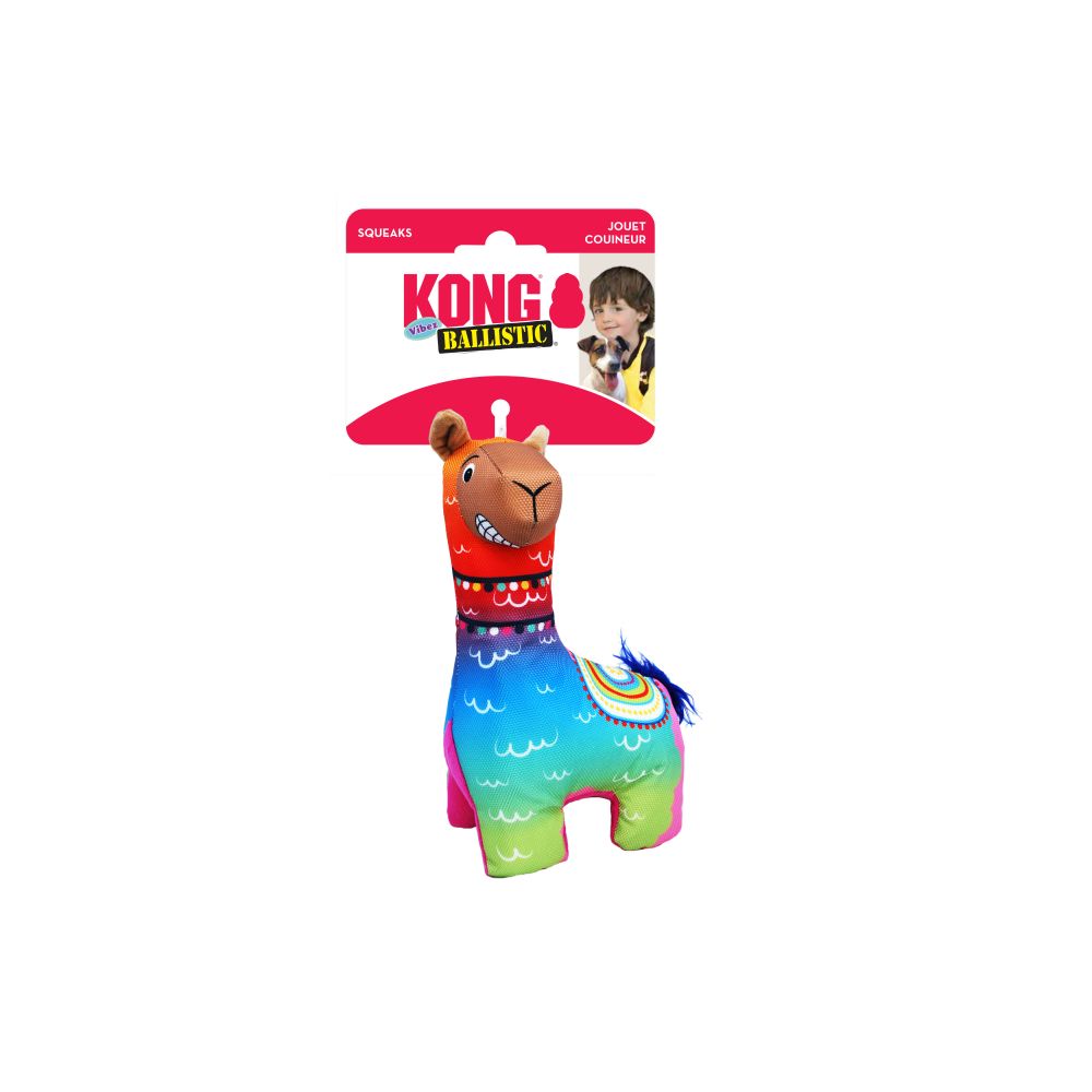 KONG Ballistic® Vibez Llamas Assorted קונג מבצע צעצועים לכלבים פטשופטבע פטשופסל